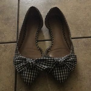 Gingham flats